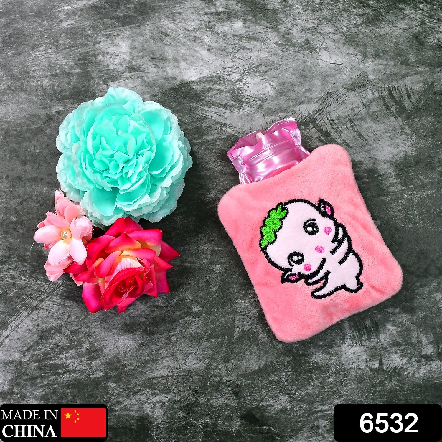 6532 Pink Cartoon small Hot Water Bag with Cover for Pain Relief, Neck, Shoulder Pain and Hand, Feet Warmer, Menstrual Cramps. 6532 Pink Cartoon small Hot Water Bag with Cover for Pain Relief, Neck, Shoulder Pain and Hand, Feet Warmer, Menstrual Cramps.